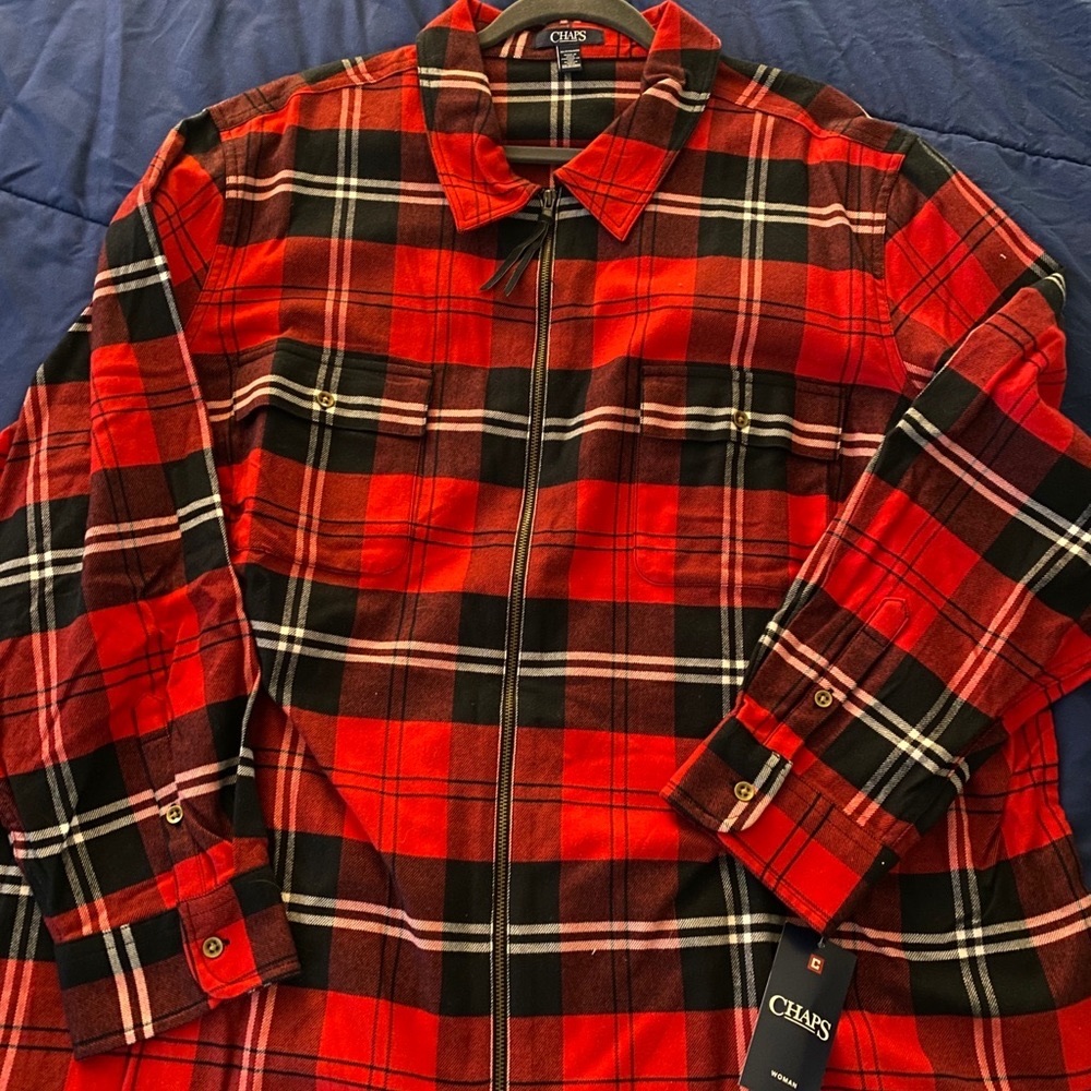 Chaps Women’s Zip Up Flannel